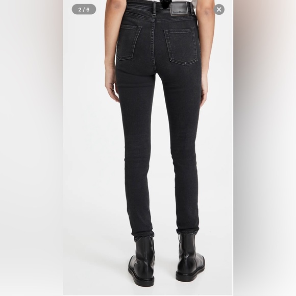 Acne studios Peg jeans in used black - Picture 3 of 9